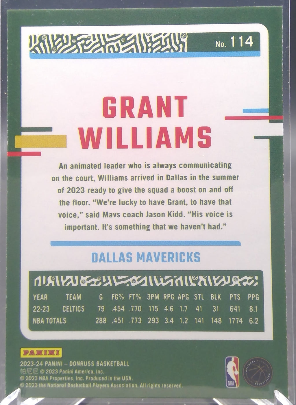Grant Williams #114