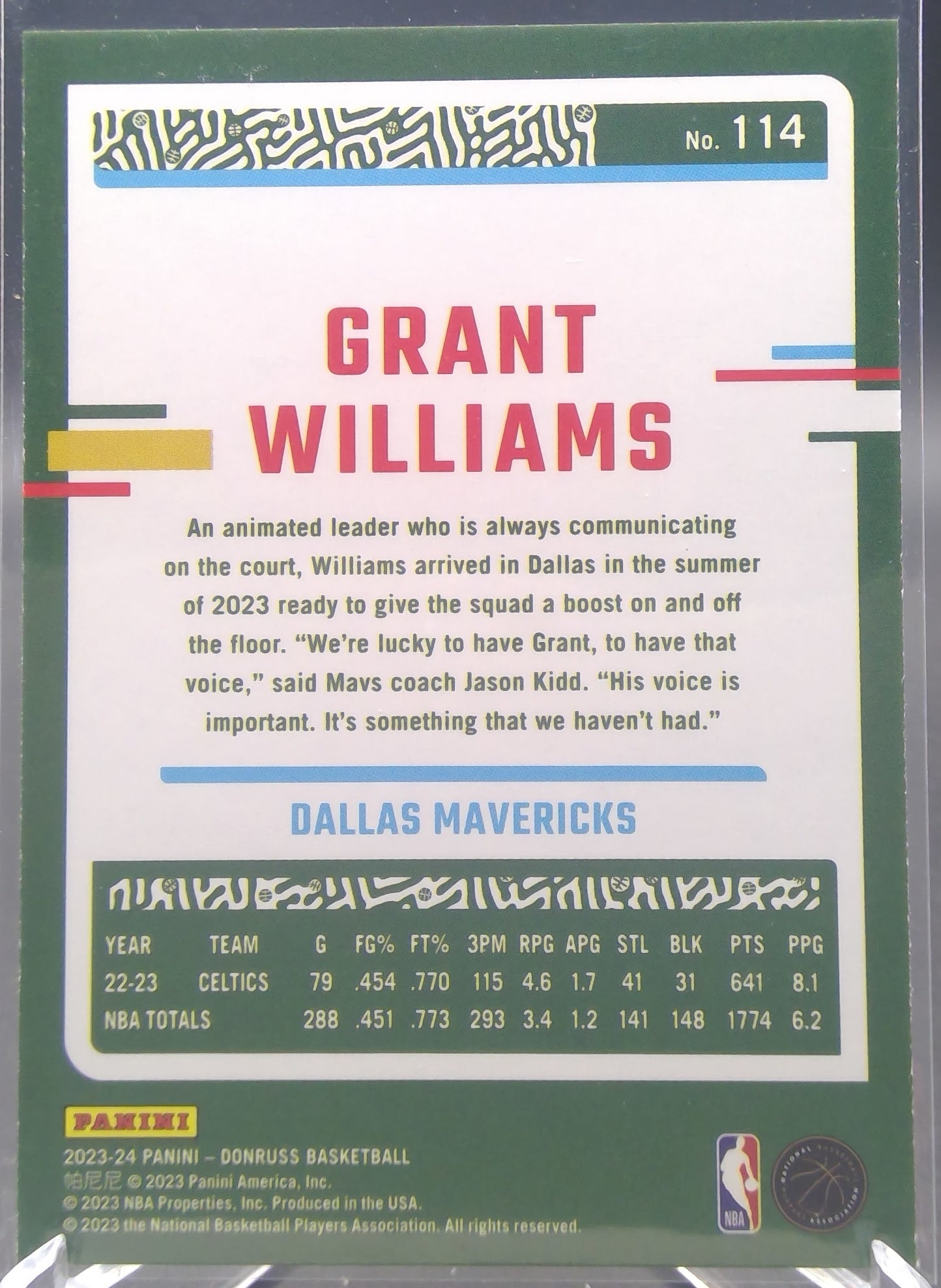 Grant Williams #114