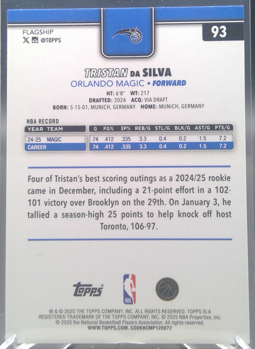 Tristan da Silva #93