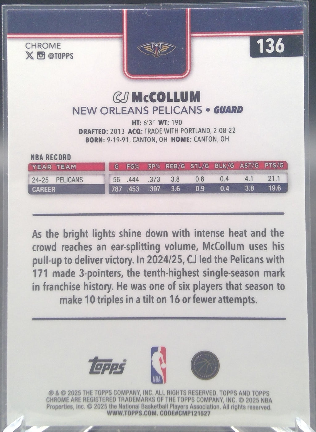 CJ McCollum #136