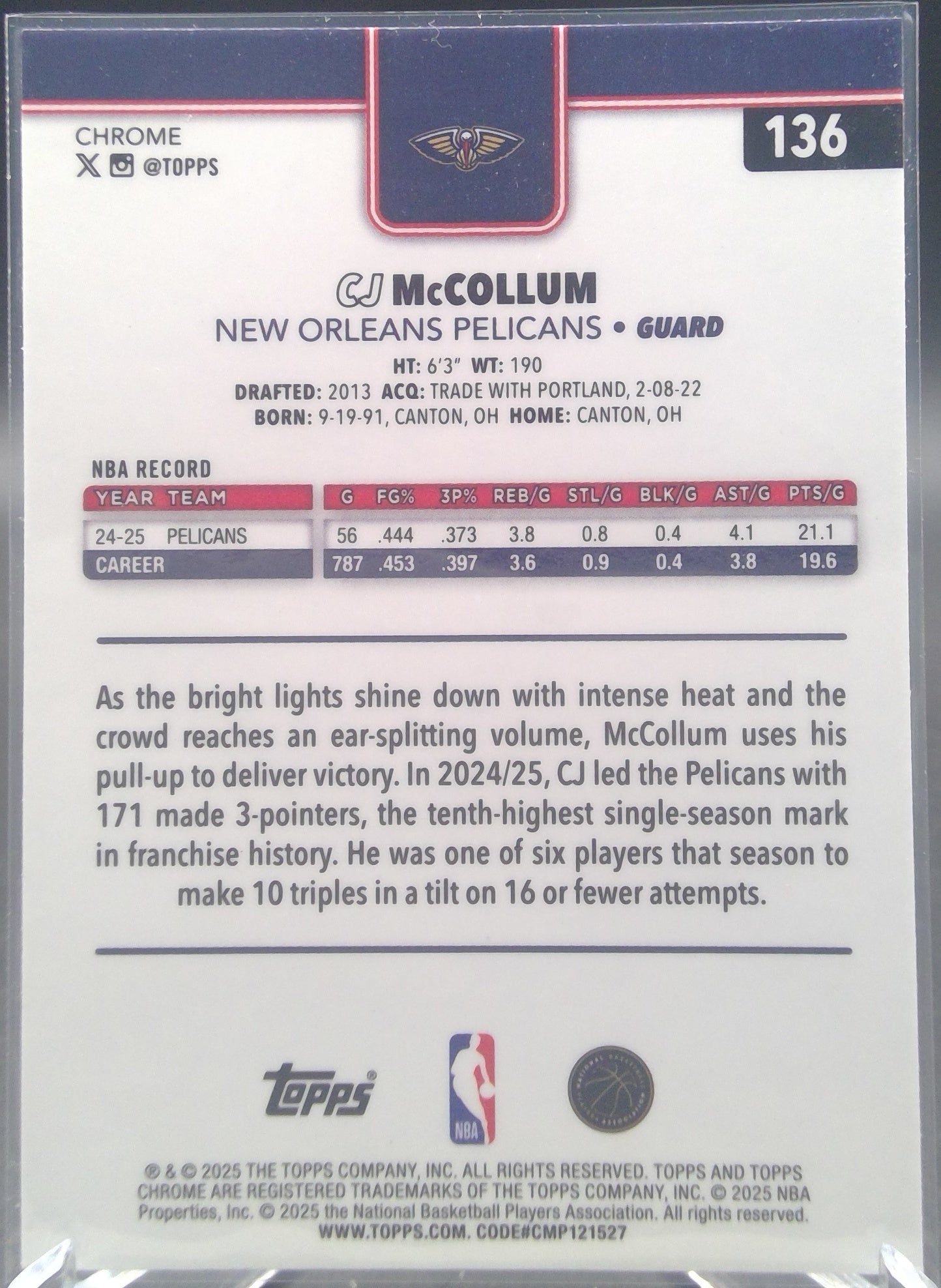 CJ McCollum #136