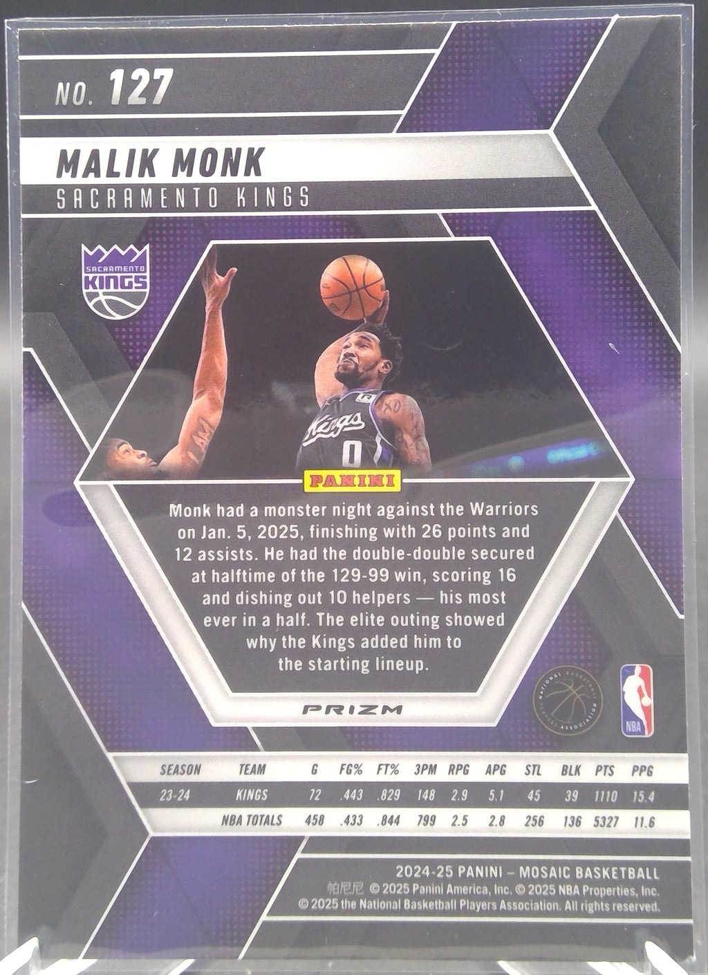 Malik Monk #127