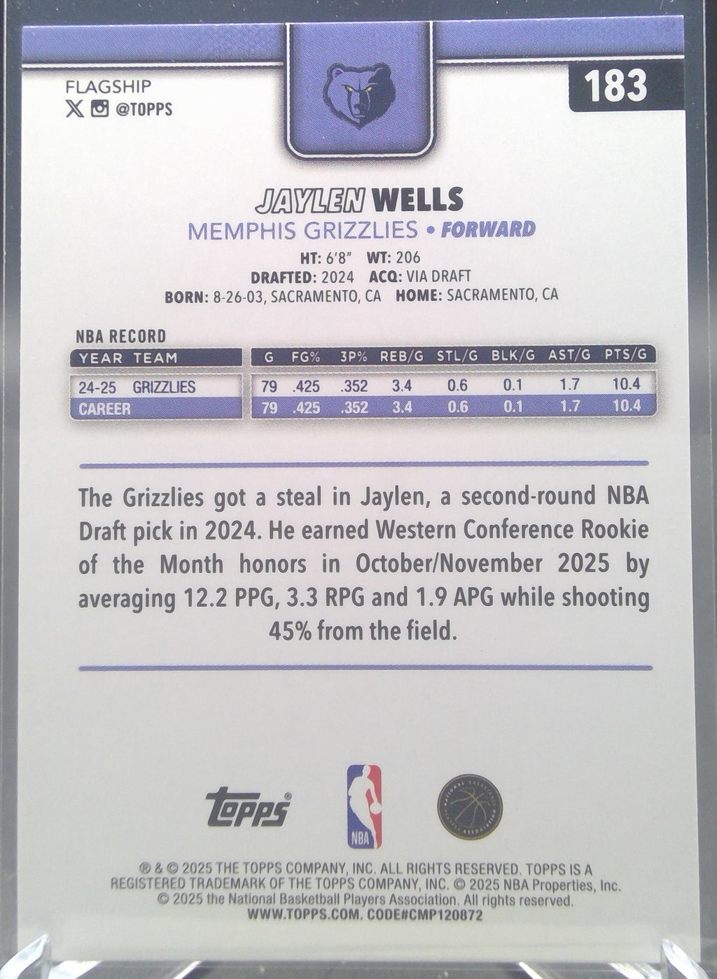 Jaylen Wells #183