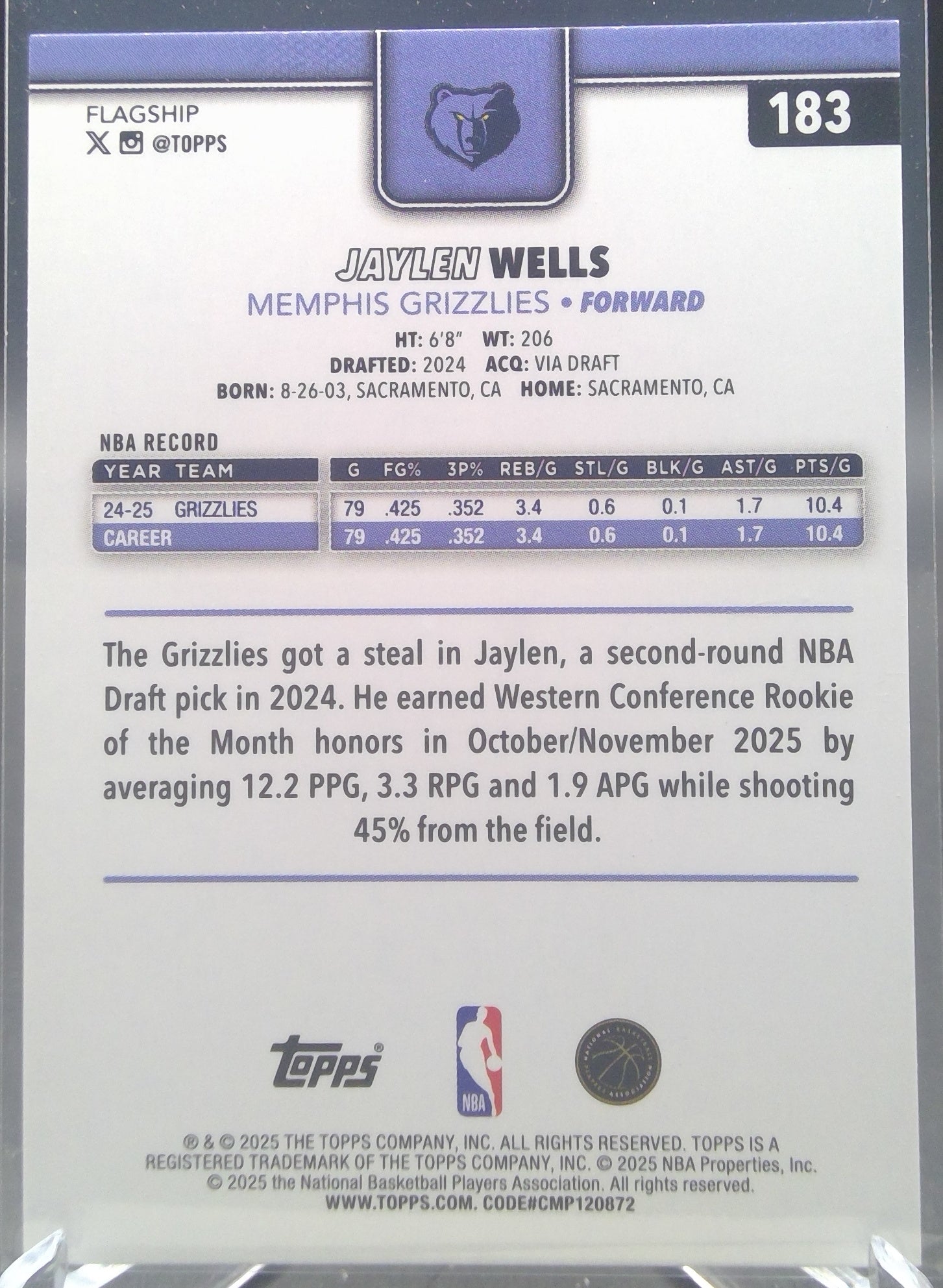 Jaylen Wells #183