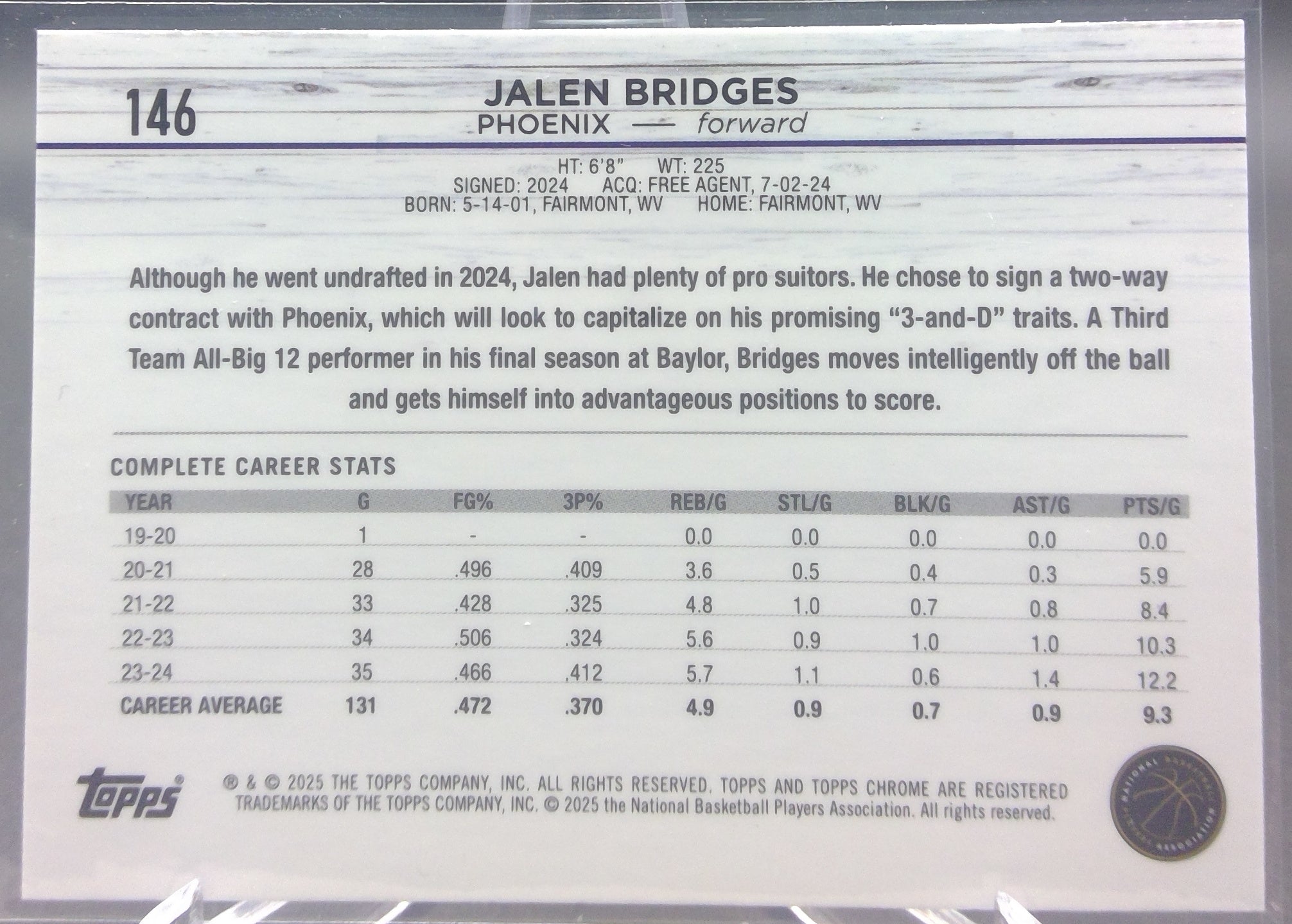 Jalen Bridges #146