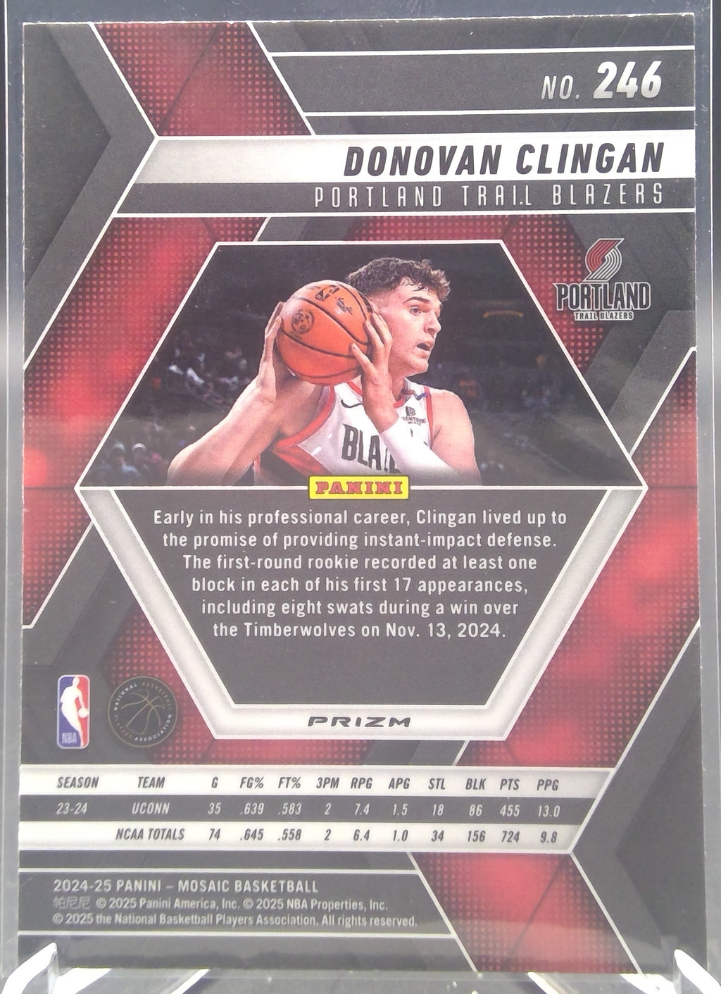 Donovan Clingan #246