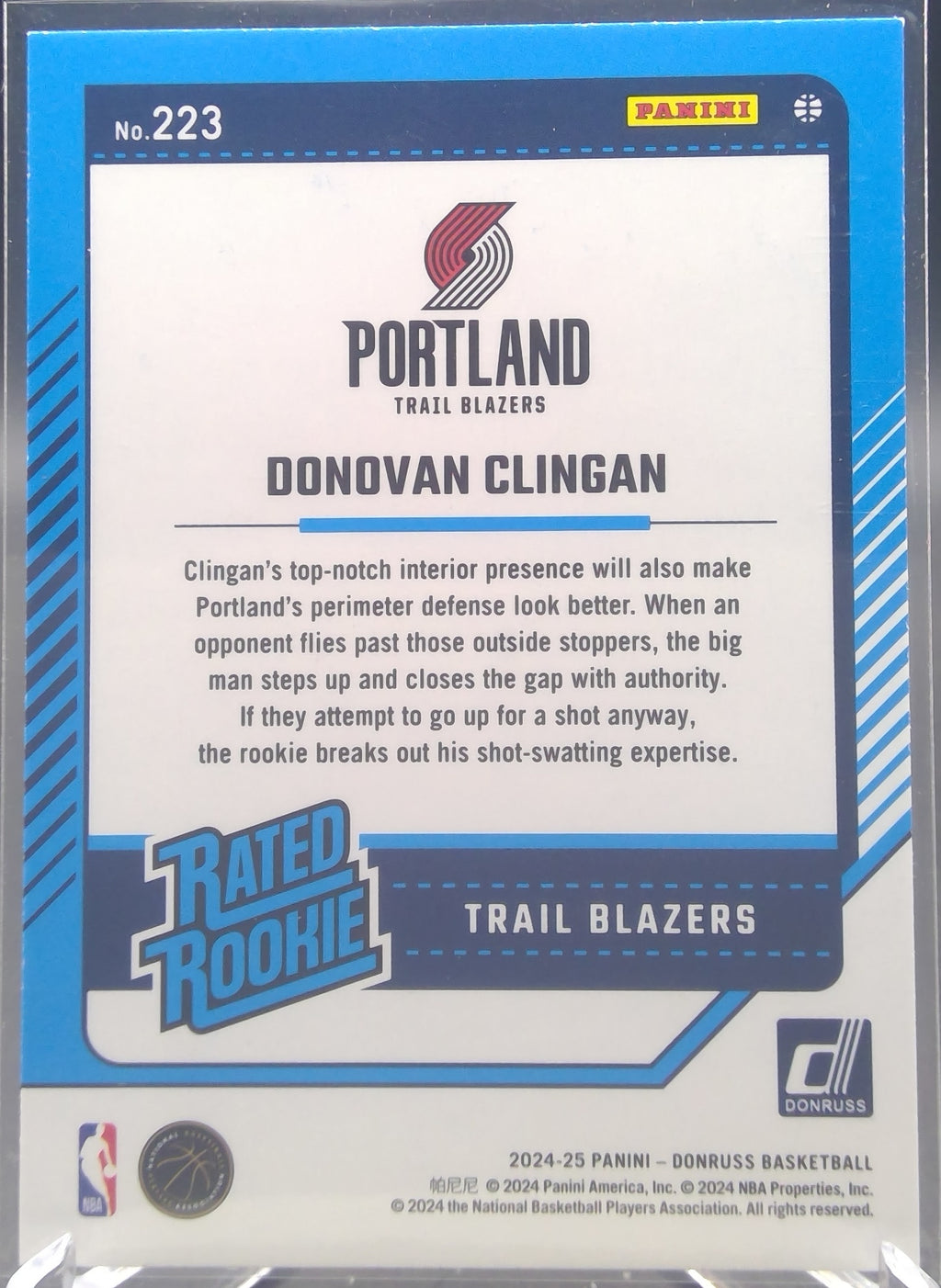 Donovan Clingan #223