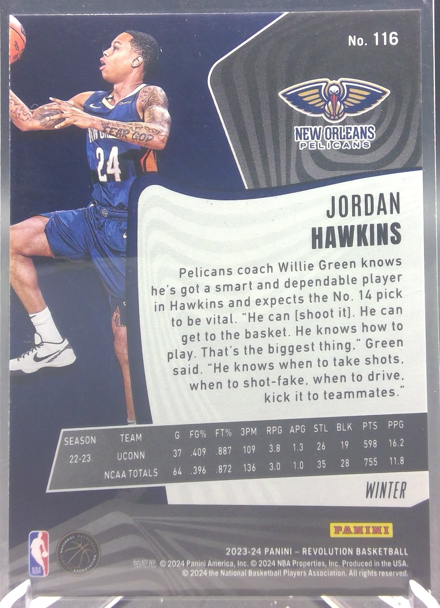 Jordan Hawkins #116