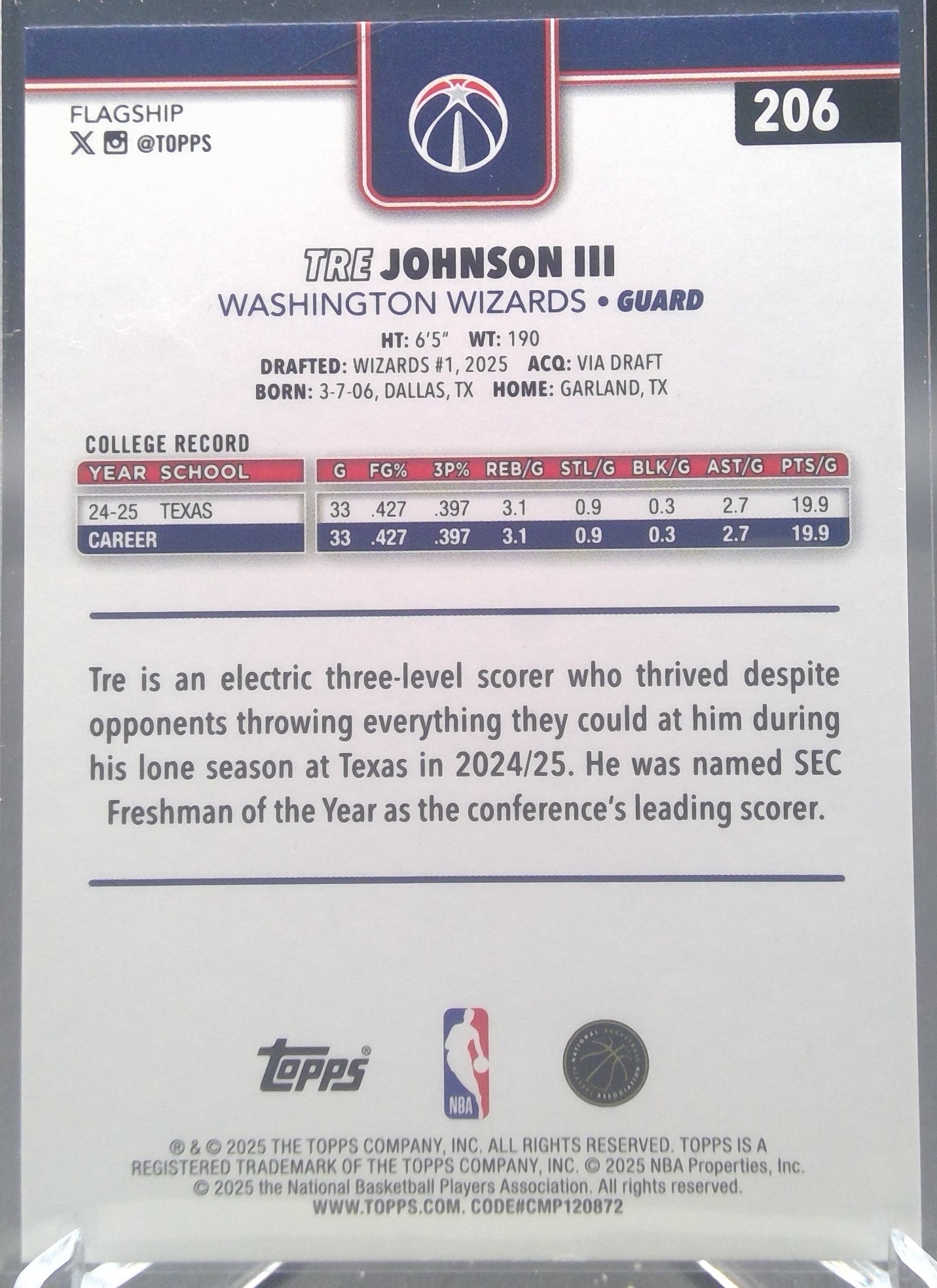 Tre Johnson III #206