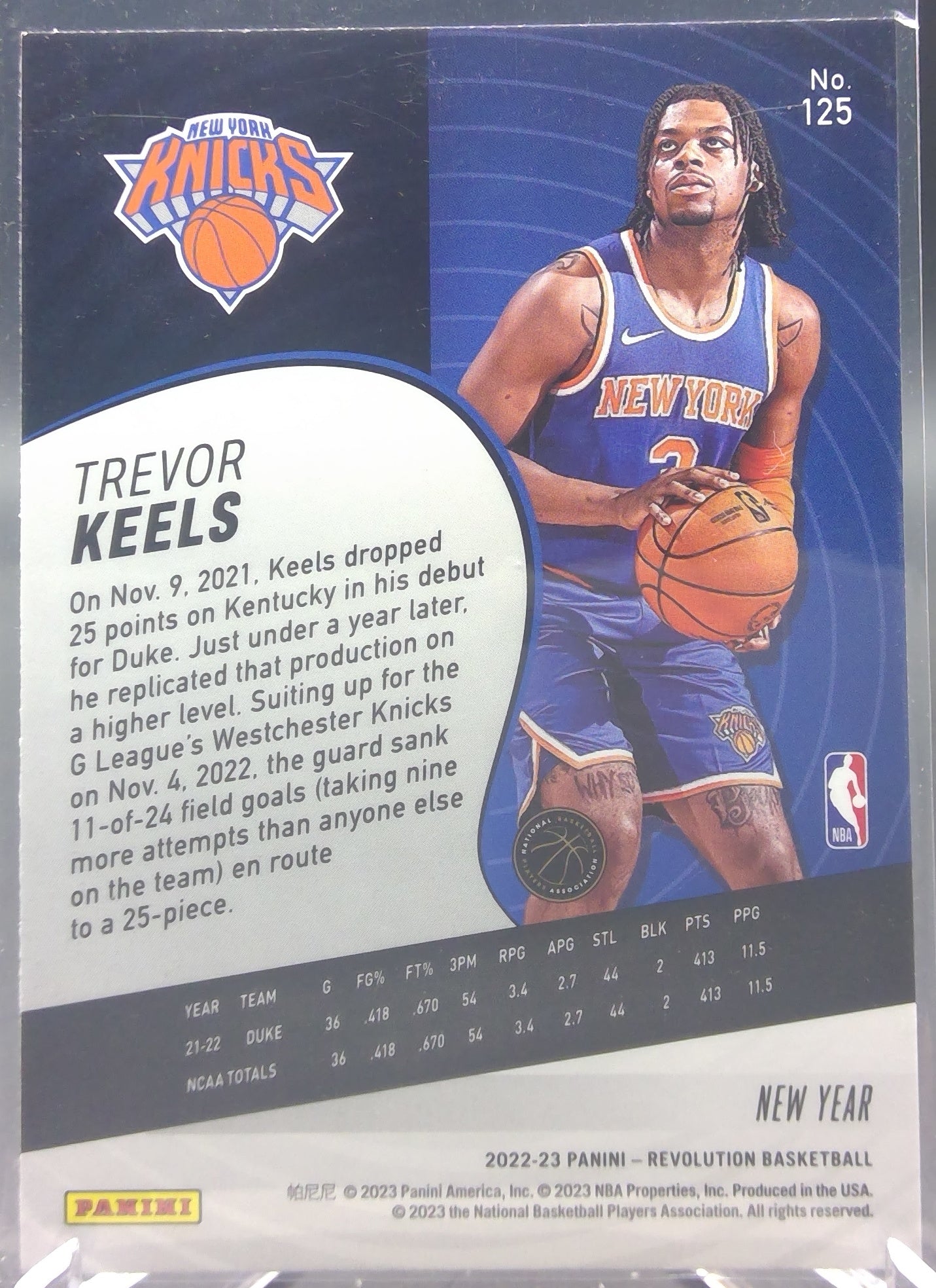 Trevor Keels #125
