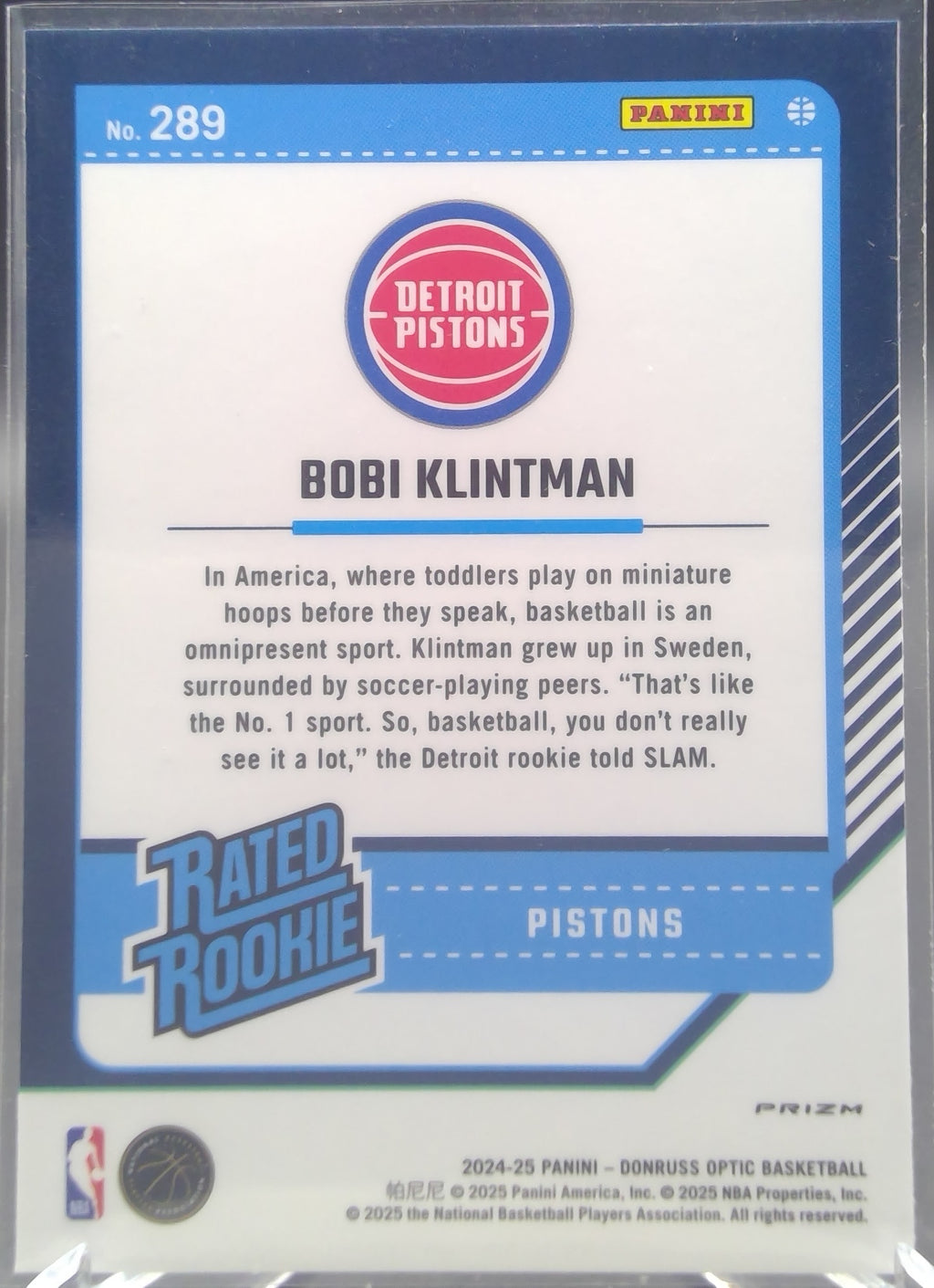 Bobi Klintman #289