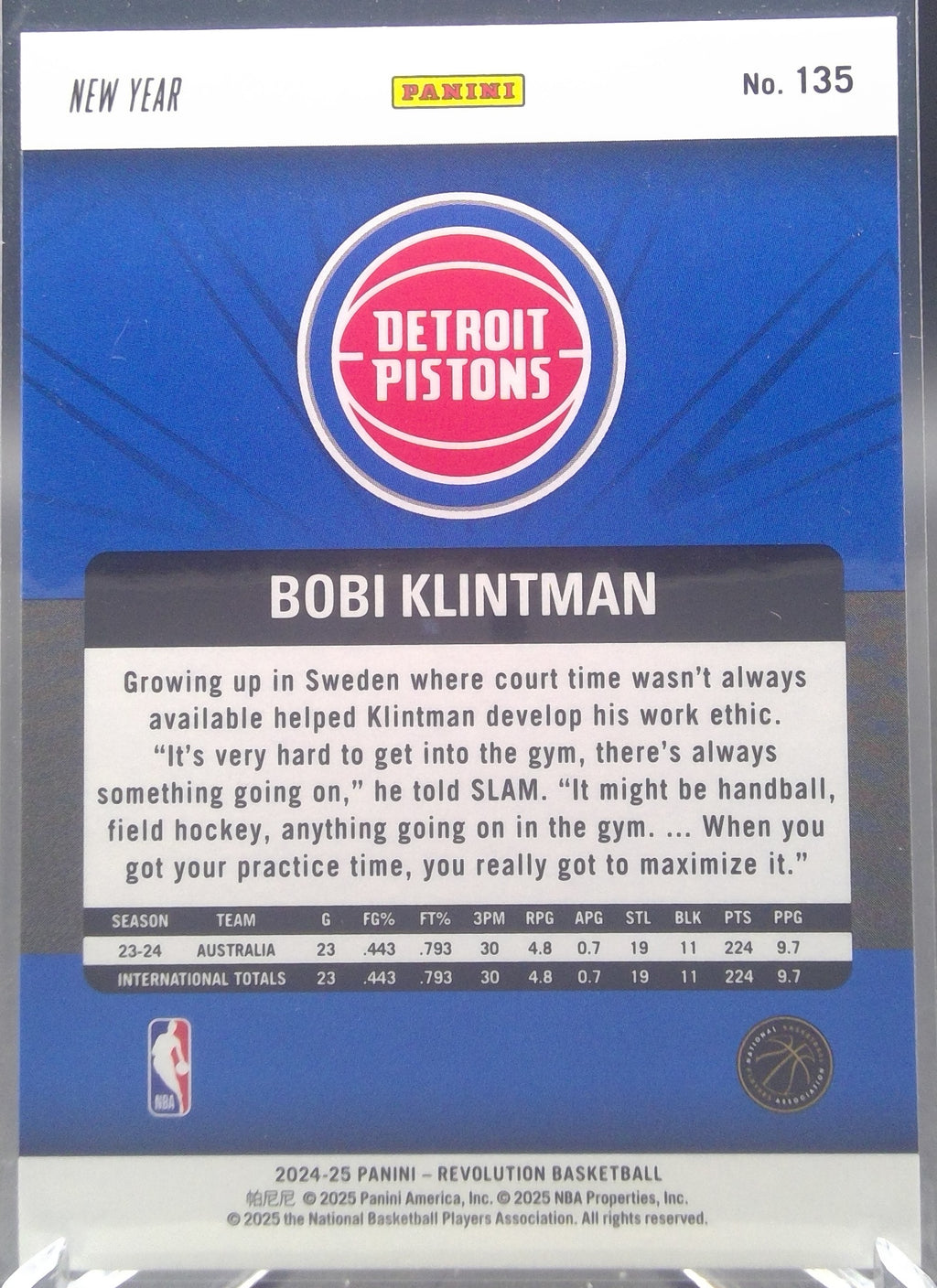 Bobi Klintman #135