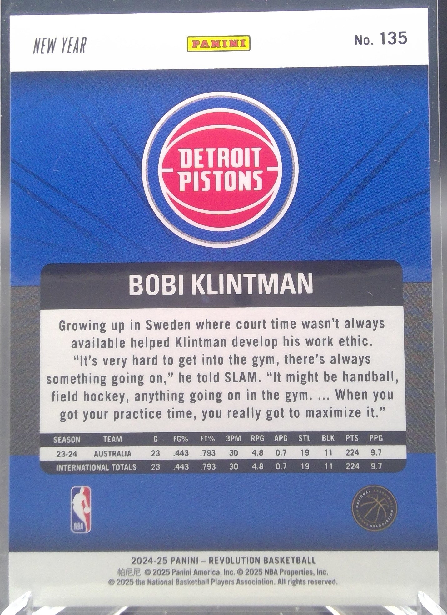 Bobi Klintman #135
