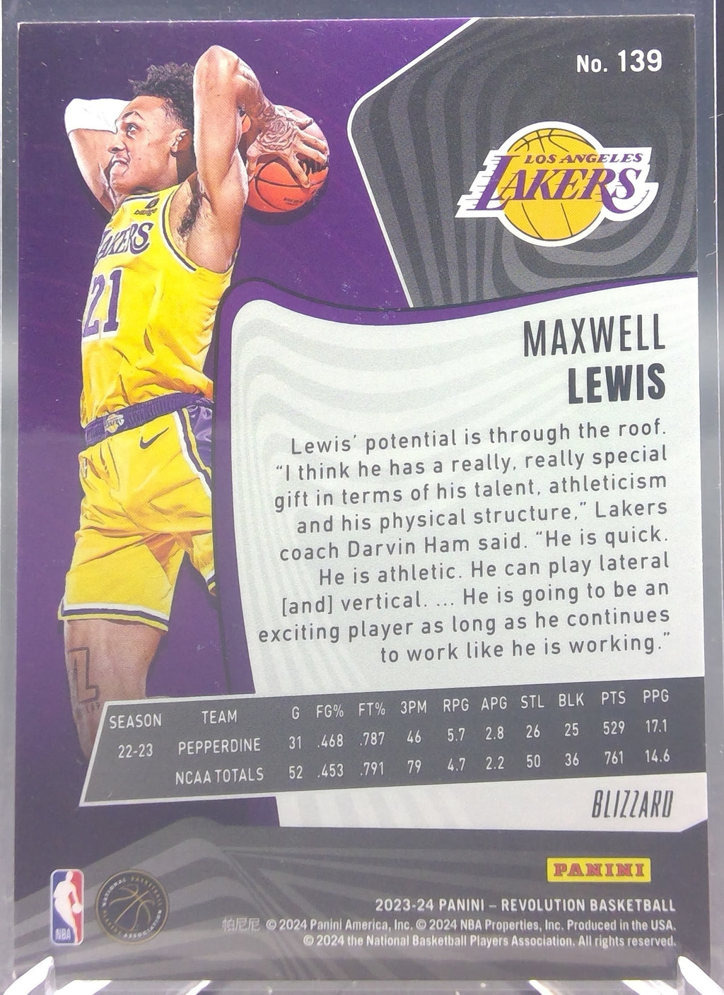 Maxwell Lewis #139