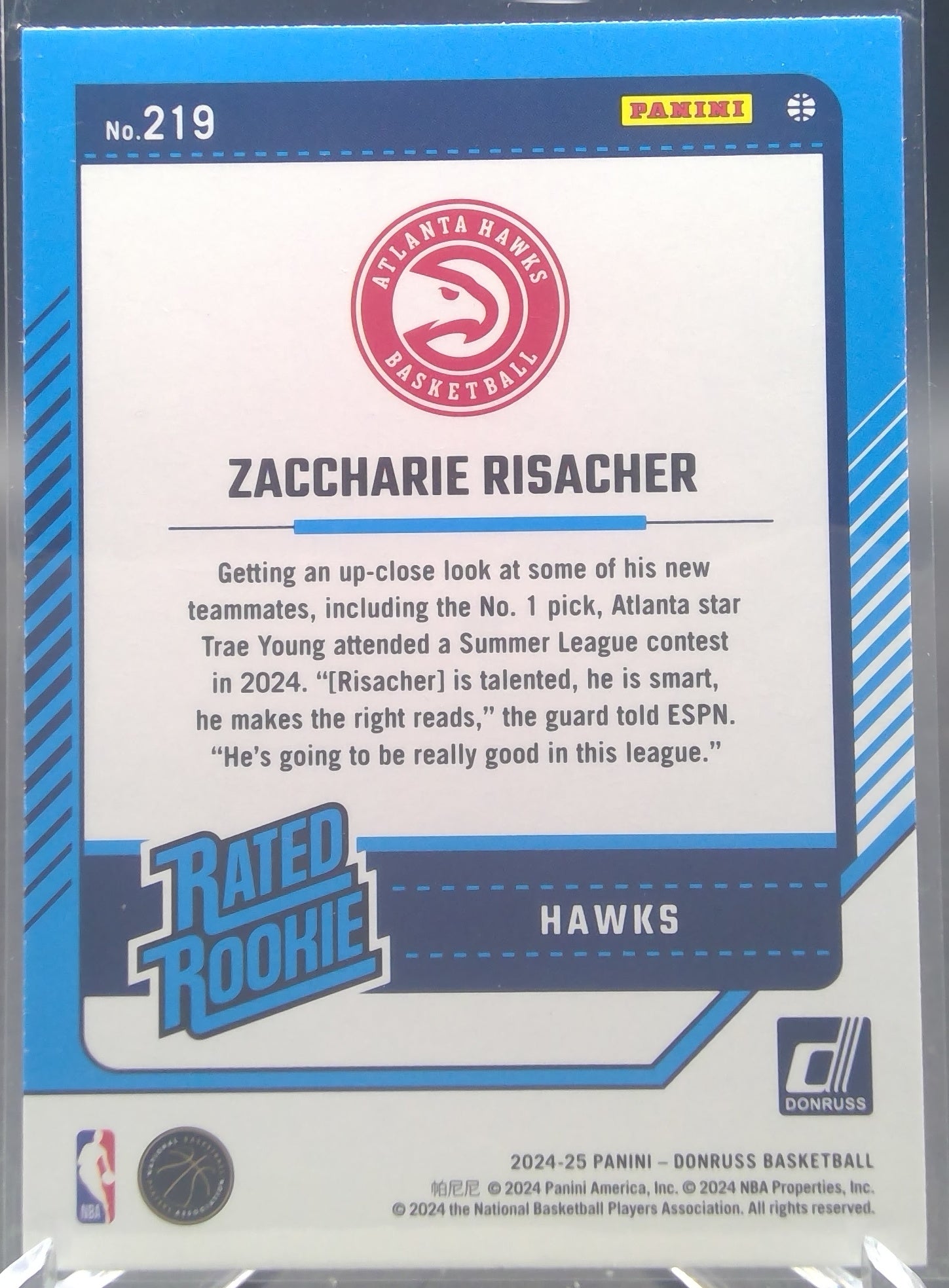Zaccharie Risacher #219