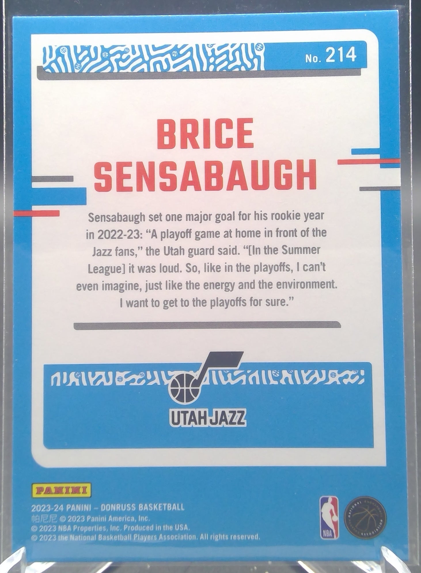 Brice Sensabaugh #214