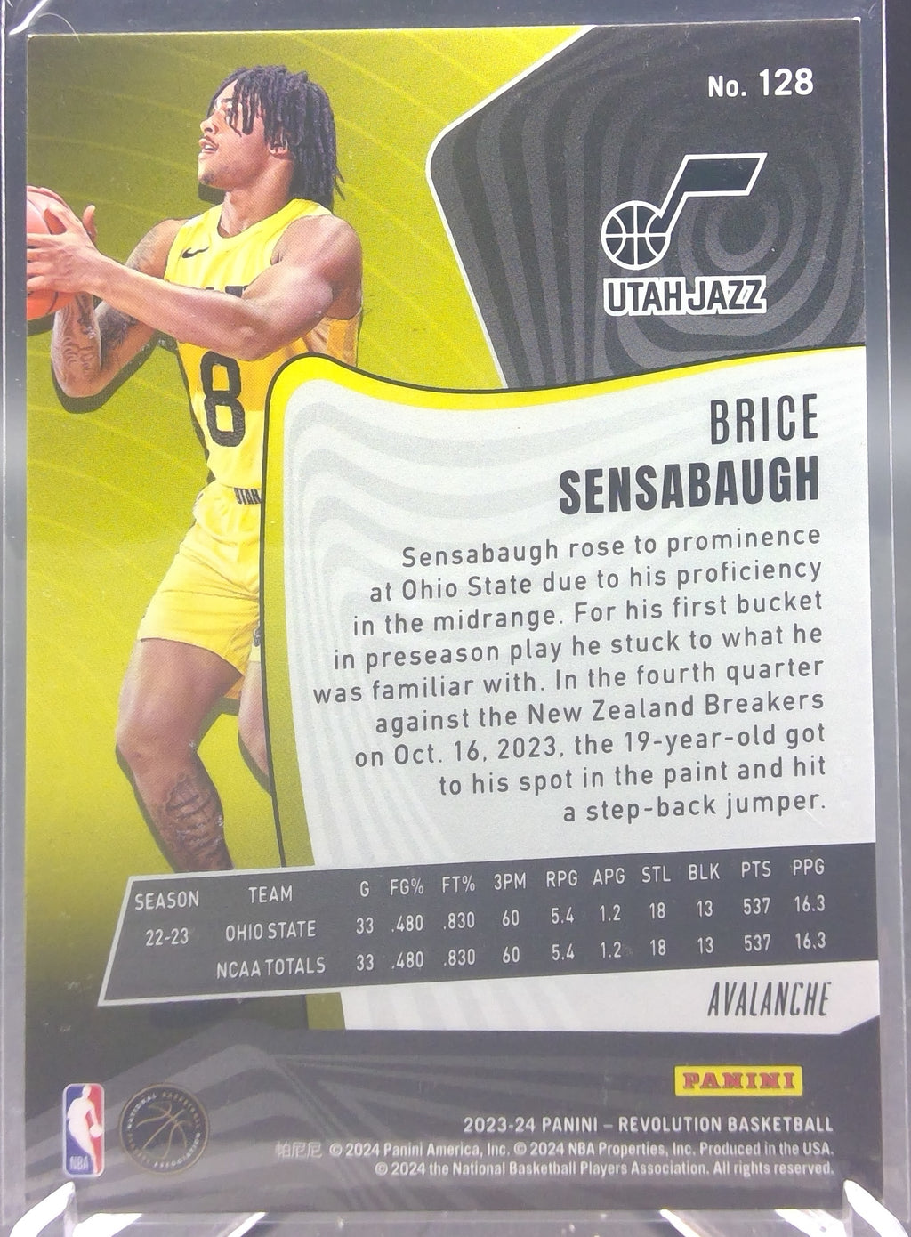 Brice Sensabaugh #128