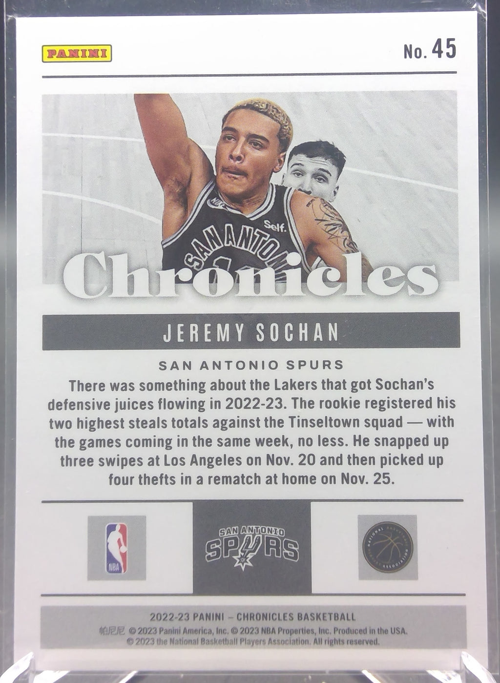 Jeremy Sochan #45
