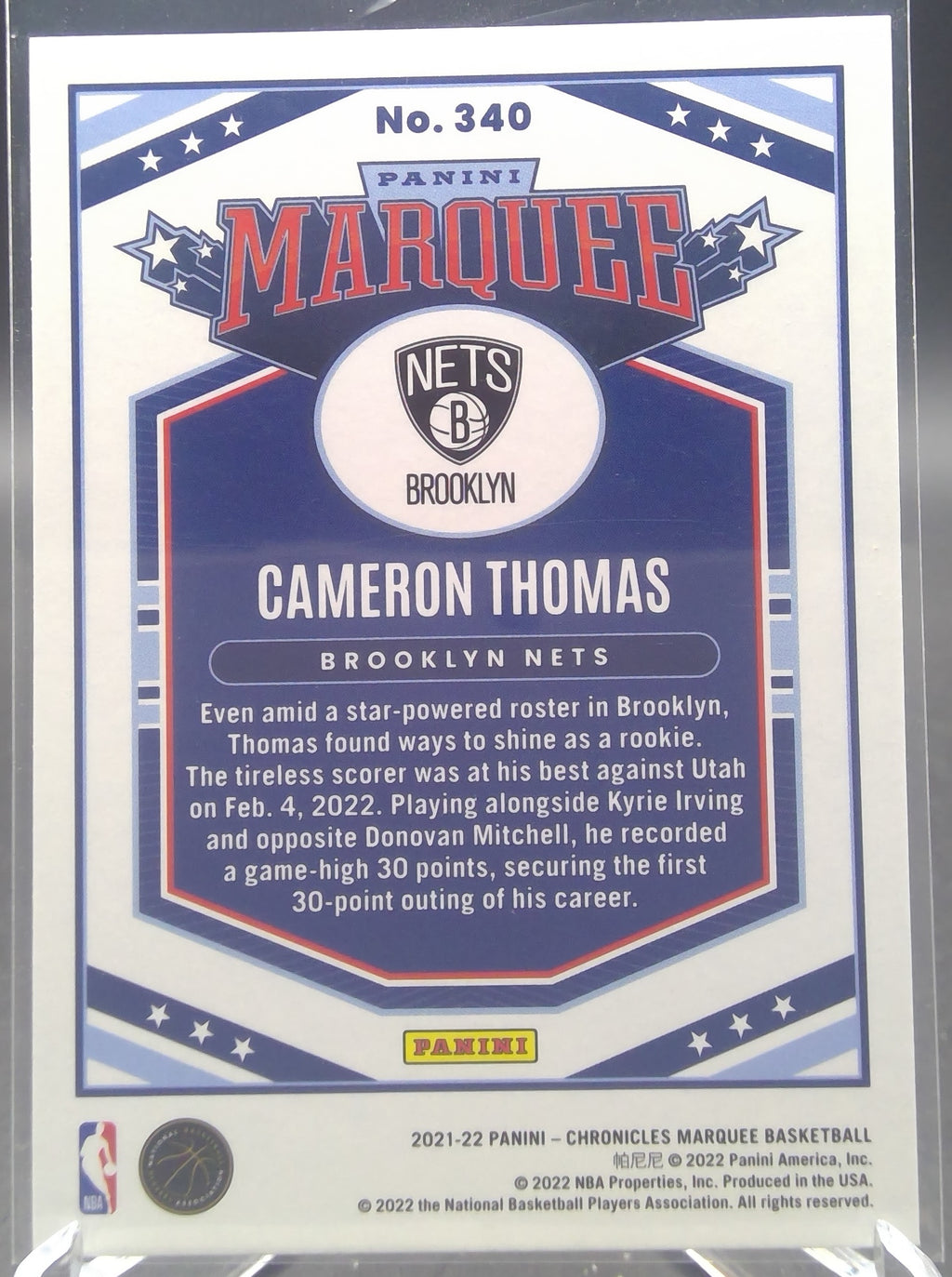 Cameron Thomas #340