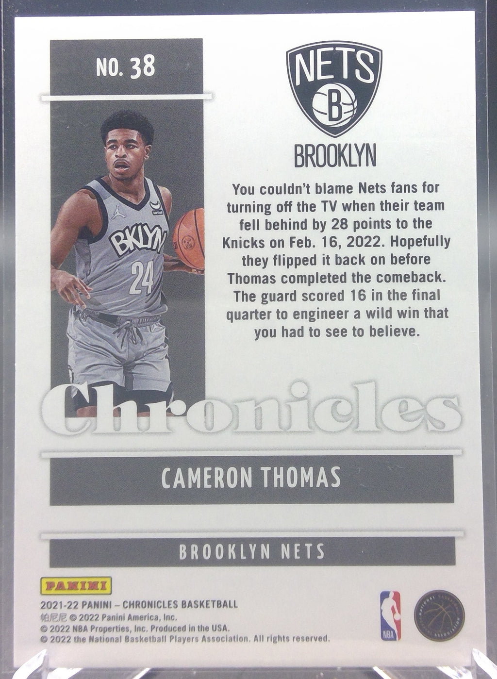 Cameron Thomas #38