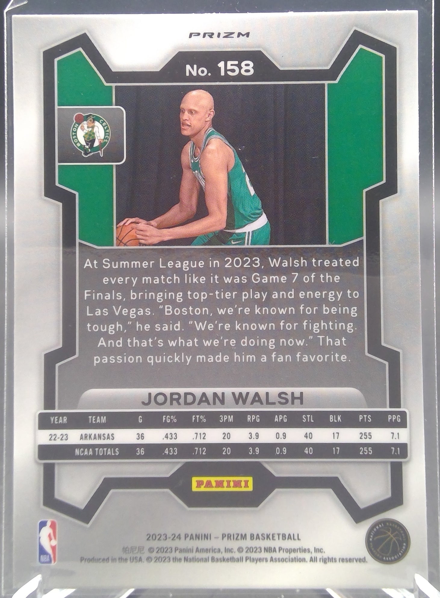 Jordan Walsh #158