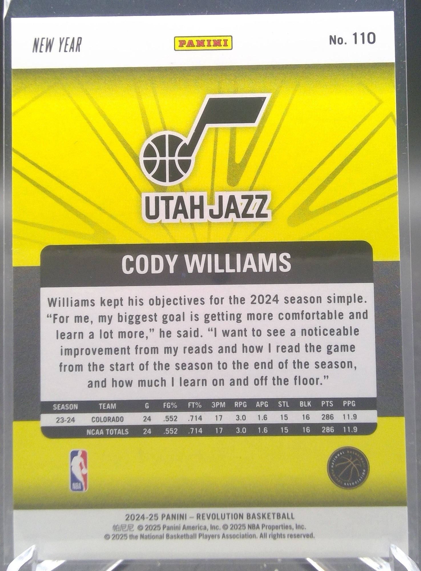 Cody Williams #110