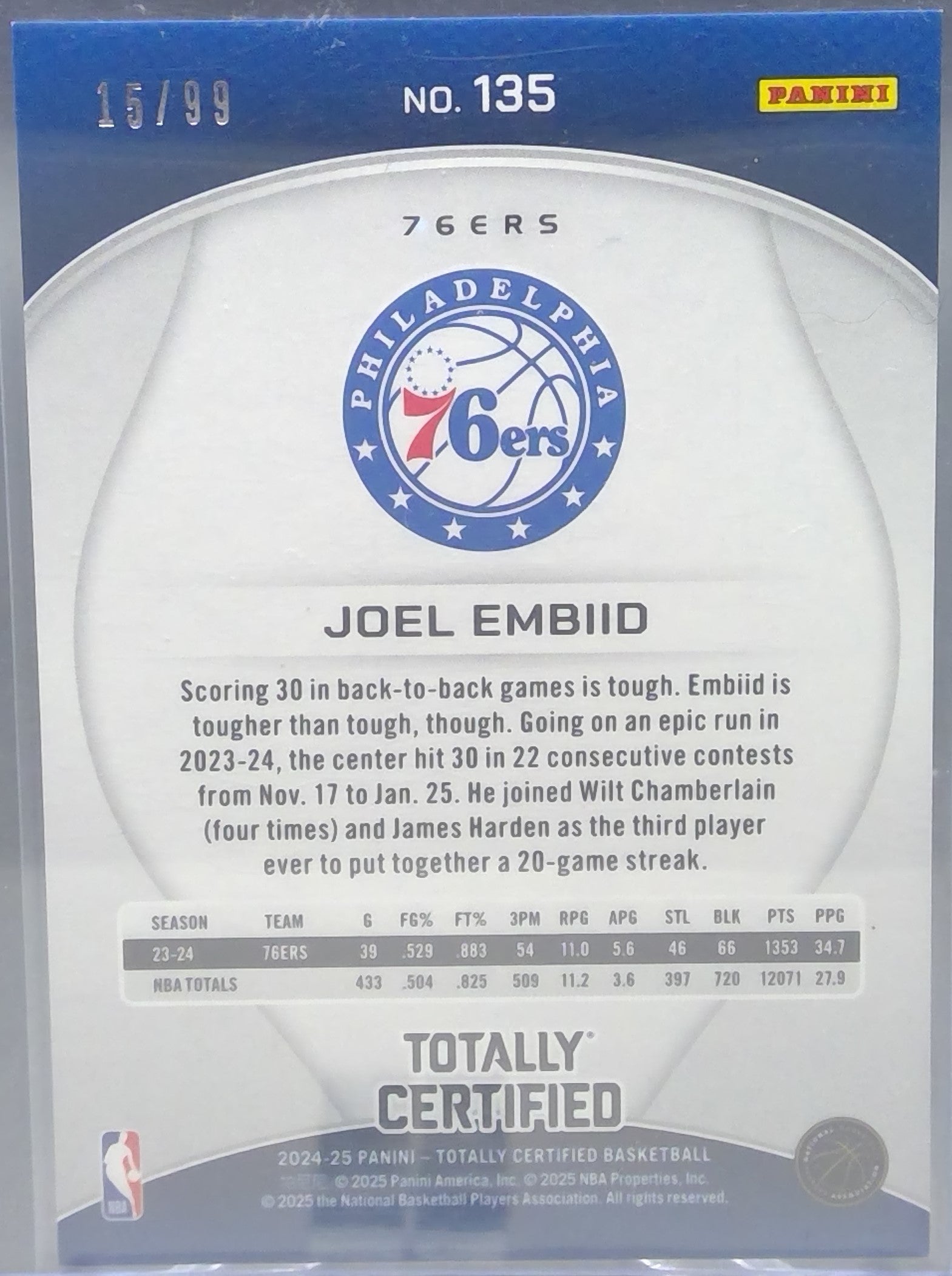 Joel Embiid #135