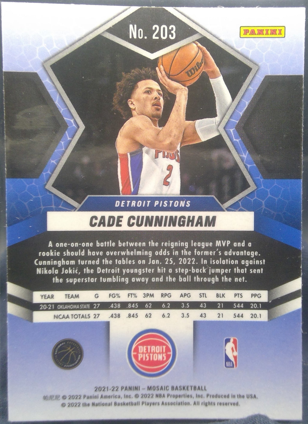 Cade Cunningham #203