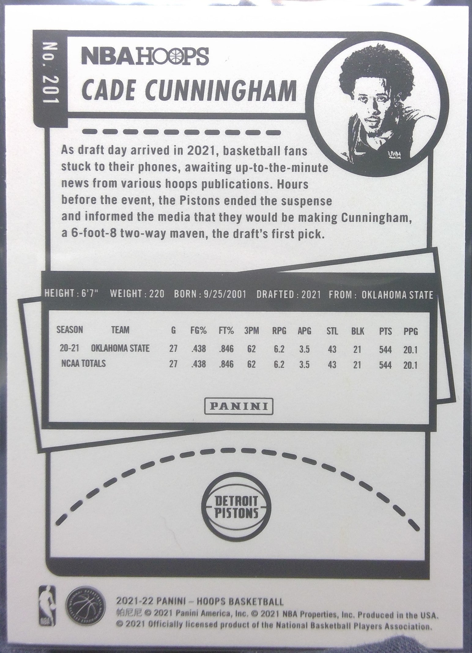 Cade Cunningham #201
