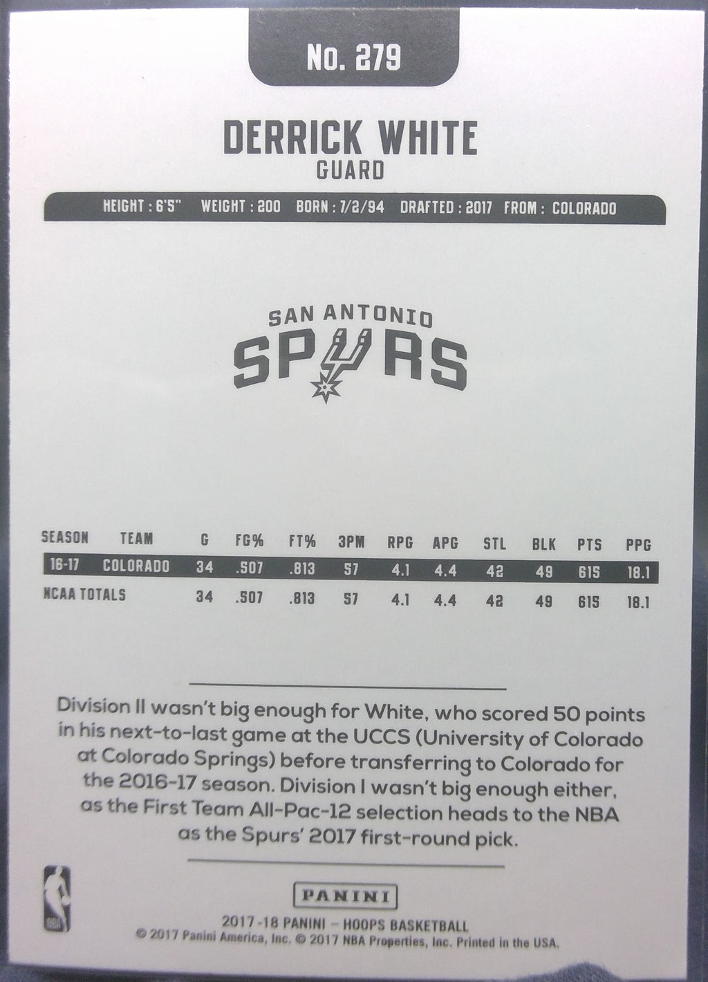 Derrick White #279