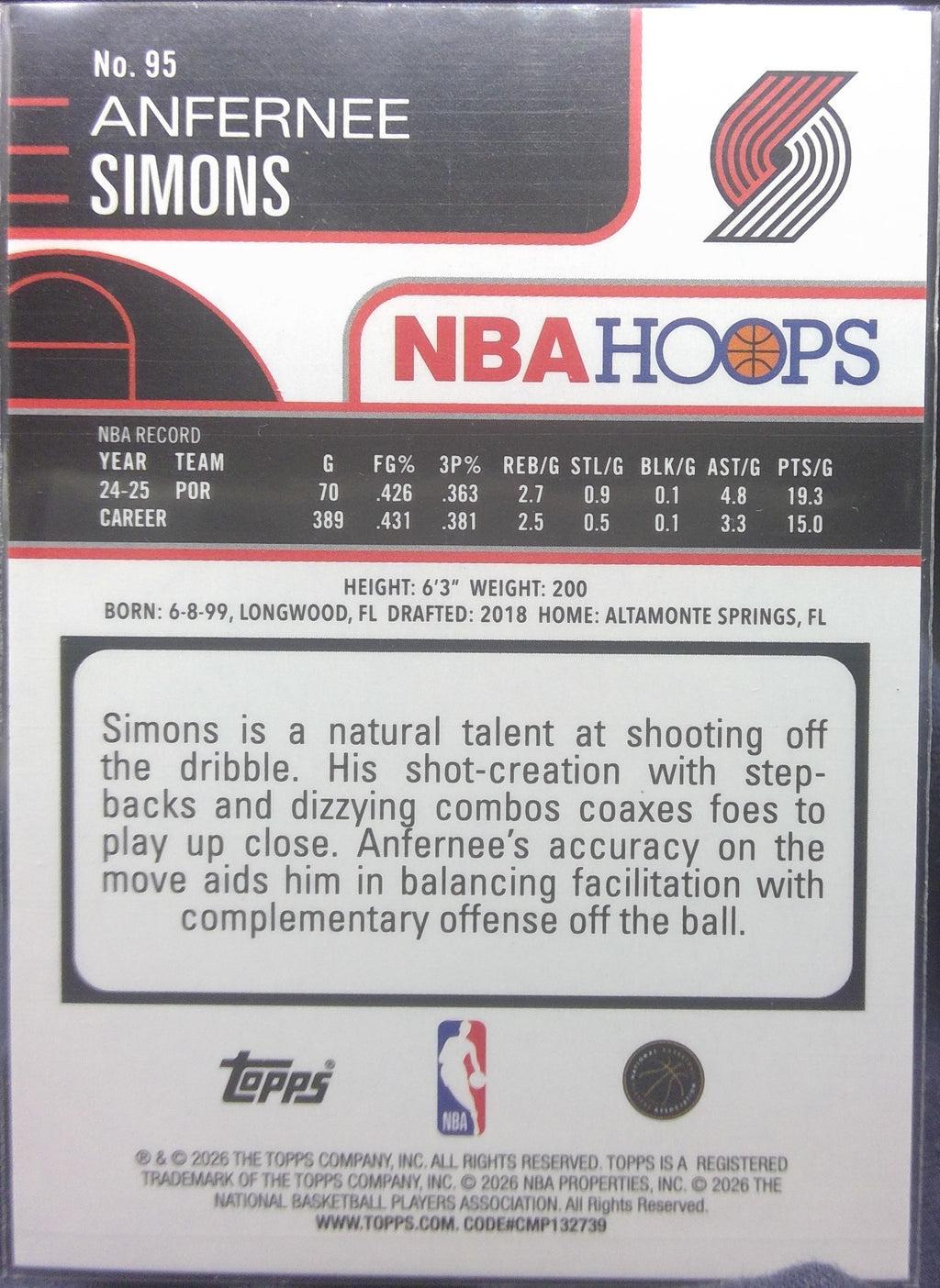 Anfernee Simons #95