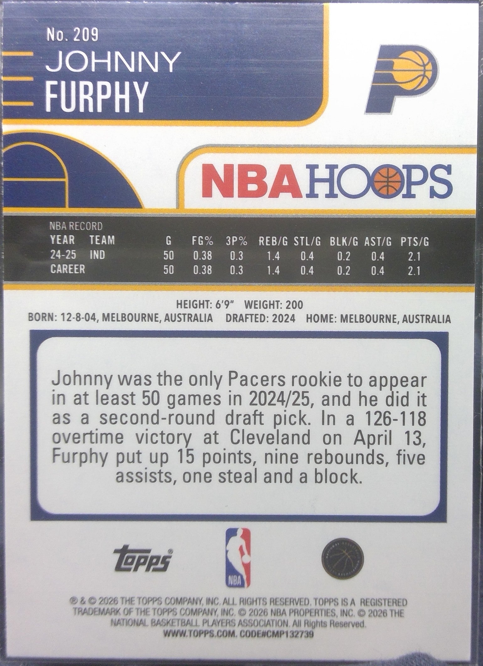 Johnny Furphy #209