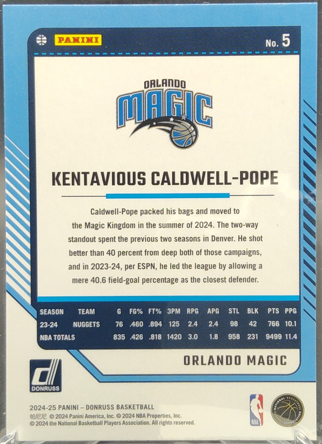 Kentavious Caldwell-Pope #5