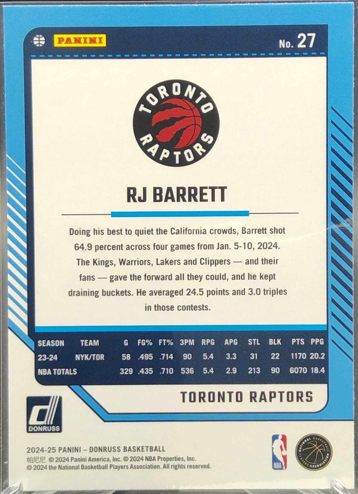 RJ Barrett #27