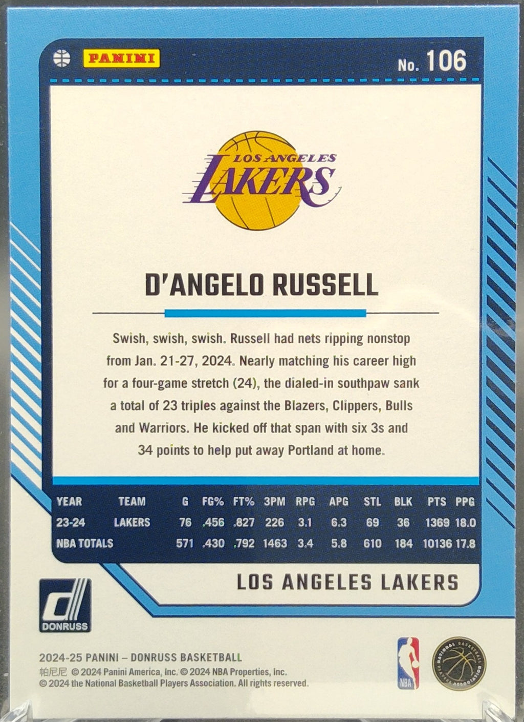 D'Angelo Russell #106