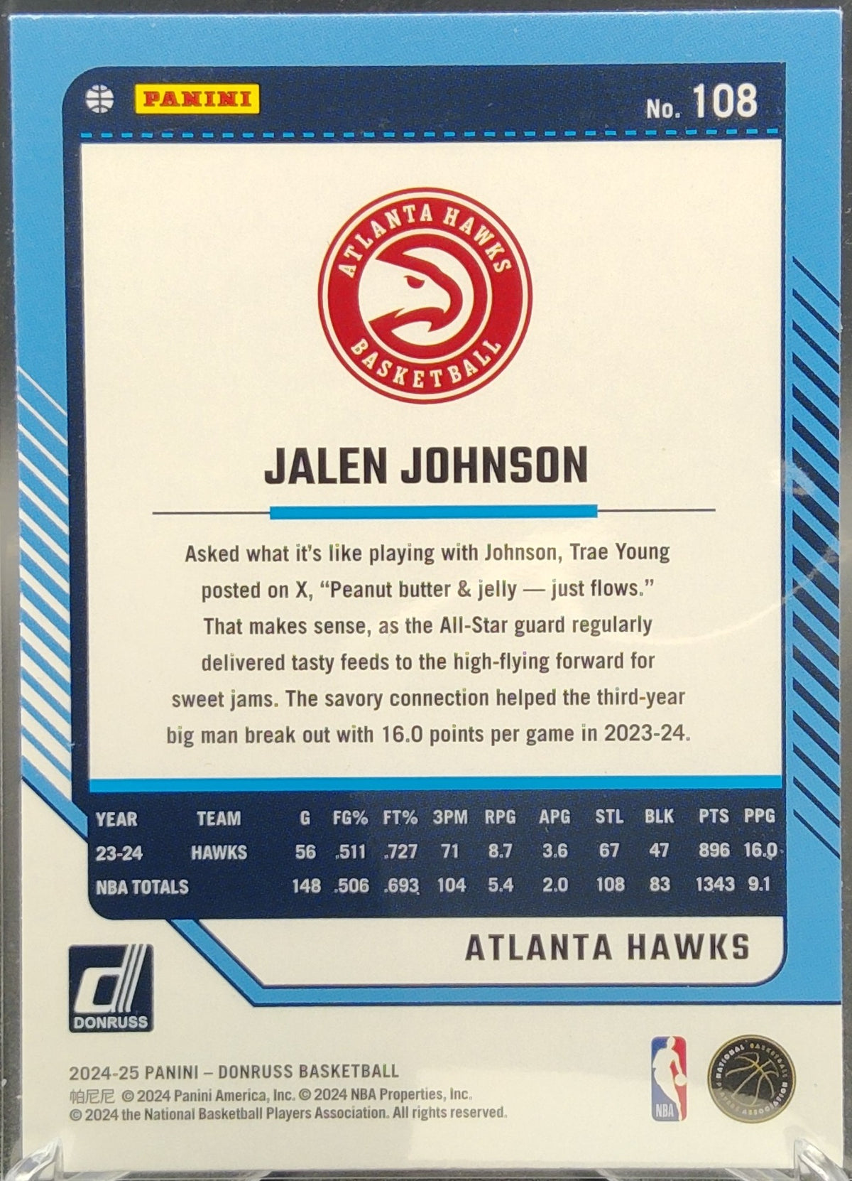 Jalen Johnson #108