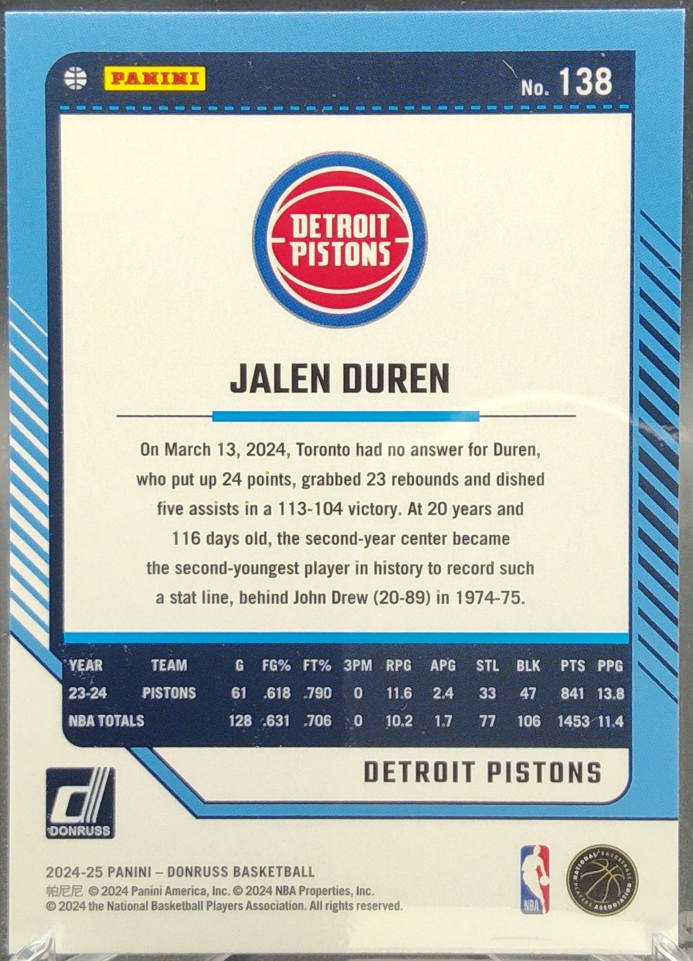 Jalen Duren #138