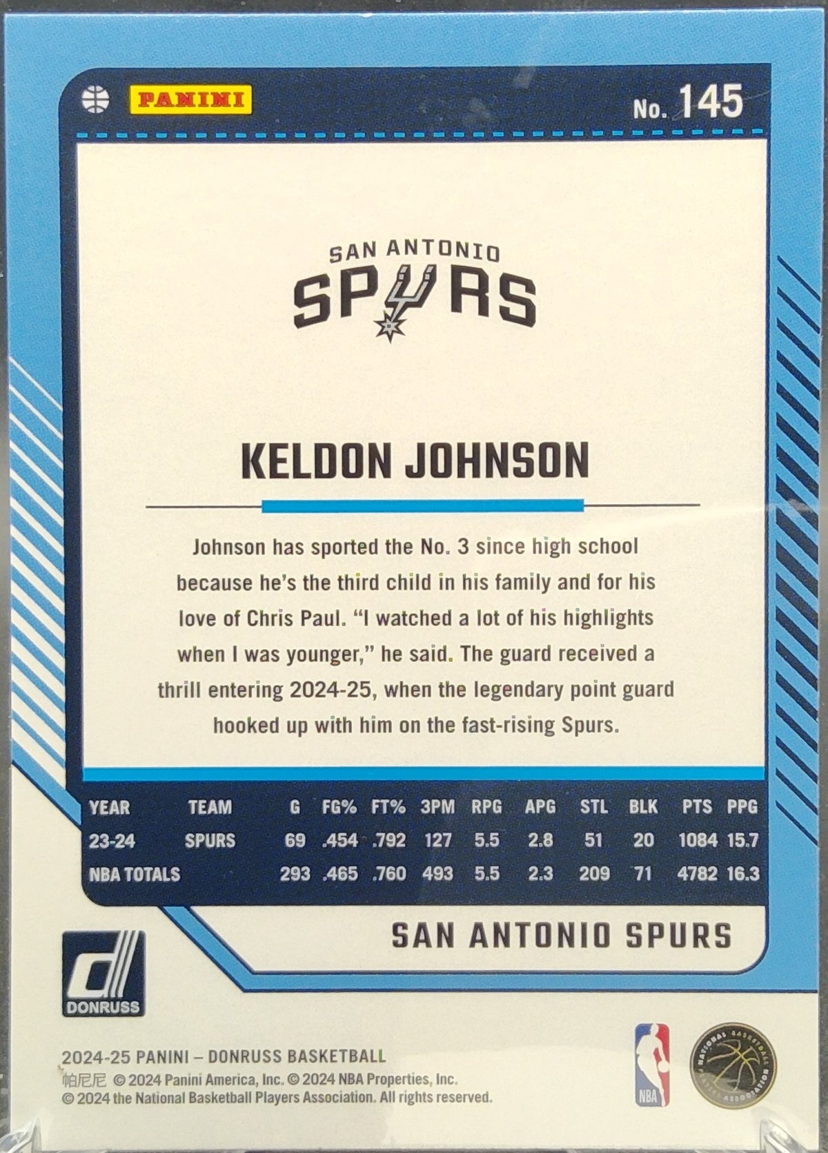 Keldon Johnson #145