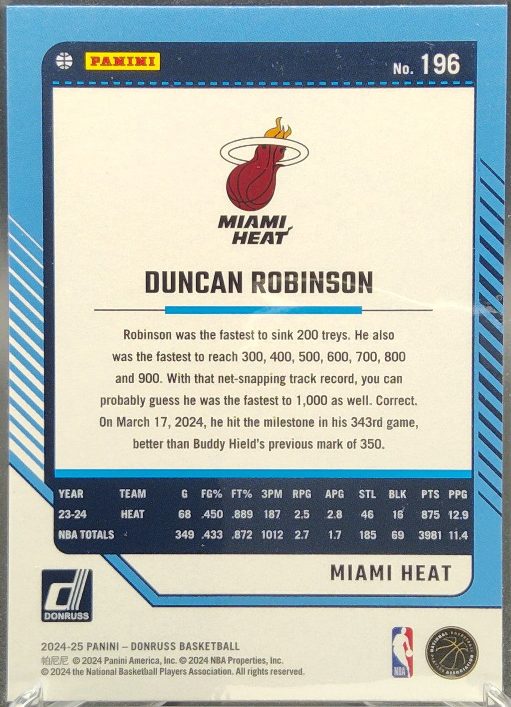 Duncan Robinson #196